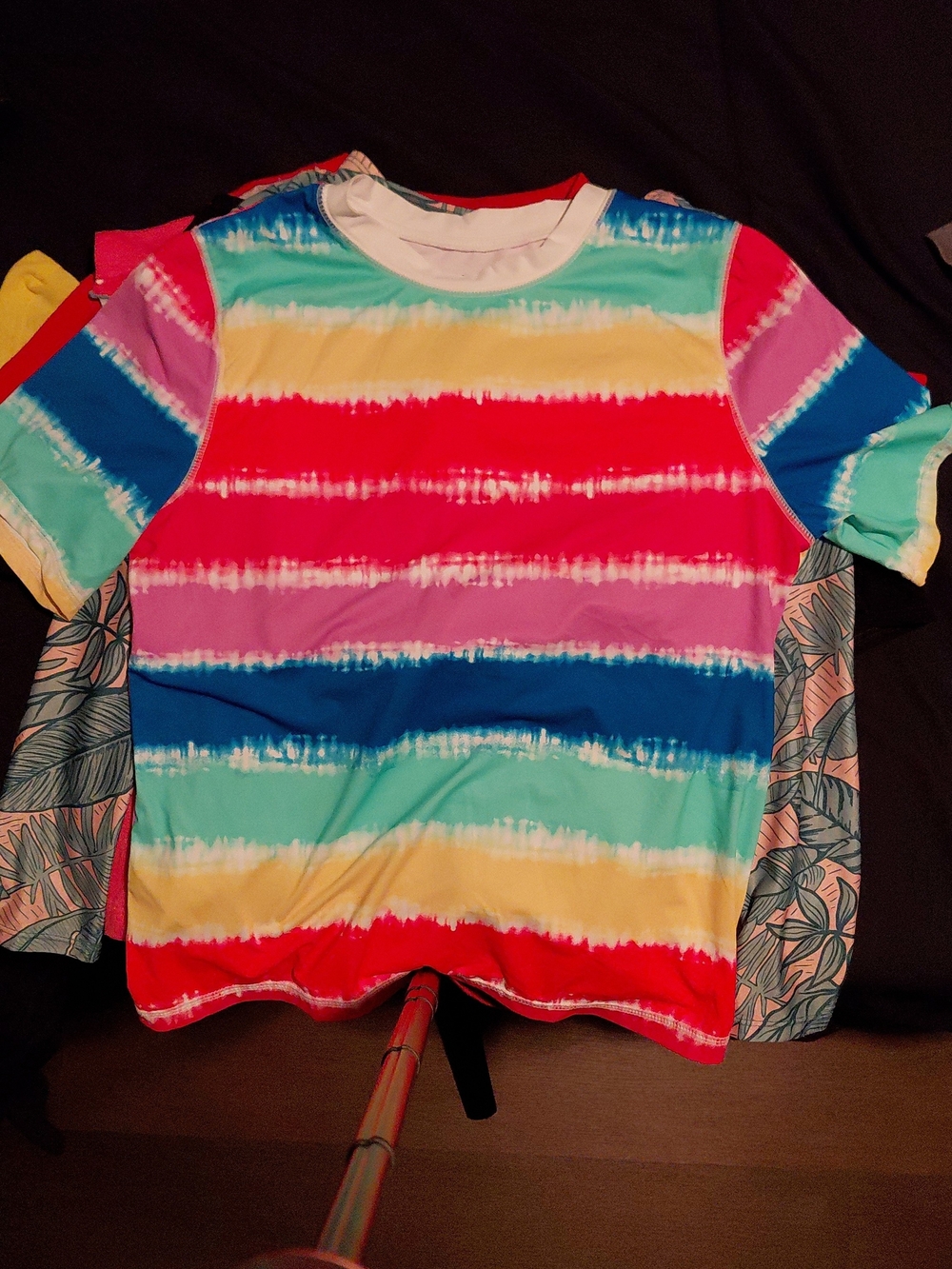 Kids Tie-Dye Stripe Short Sleeve Tee - Multicolor